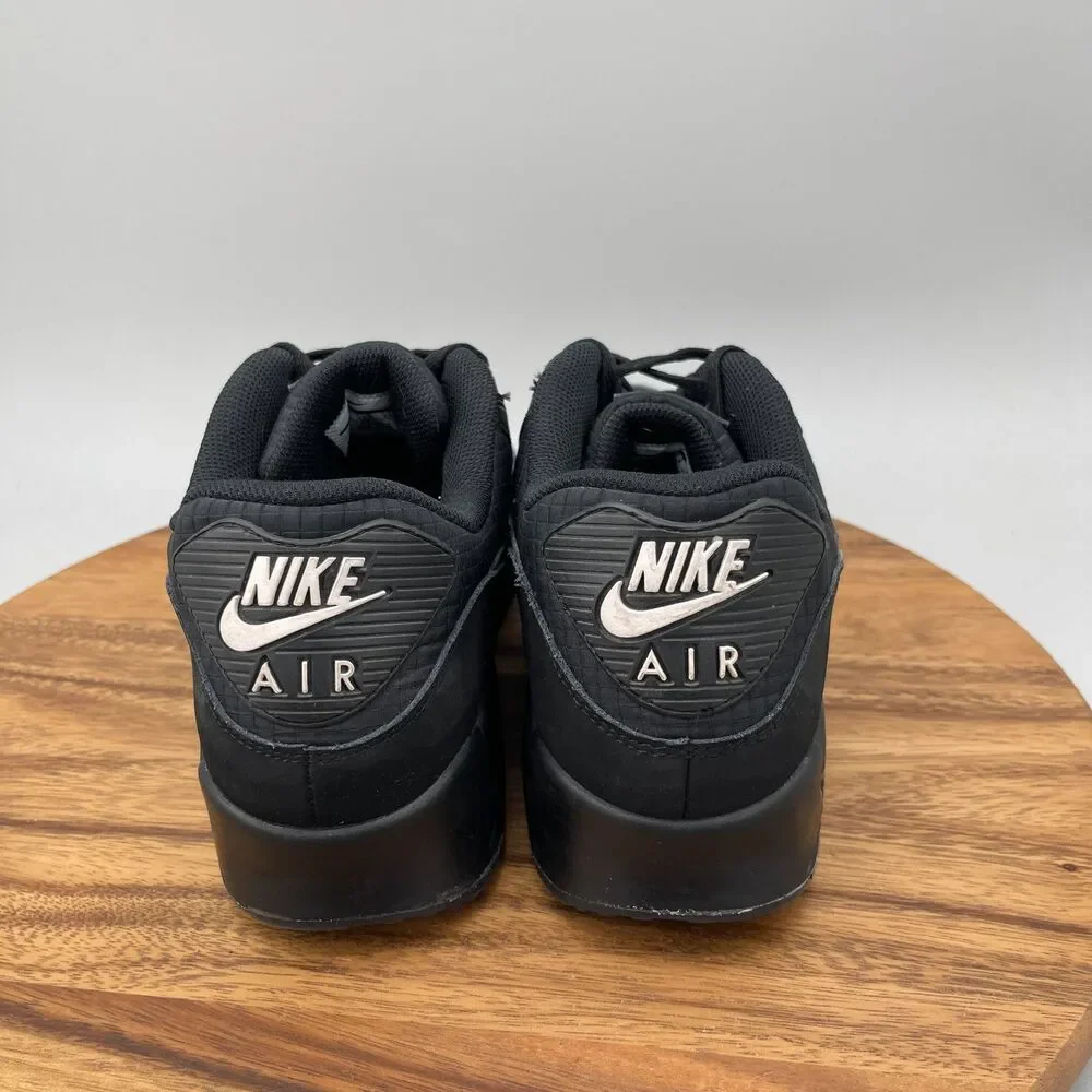 Nike Air Max 90 Essential Mens Size 13 Triple Black Running Comfort Walking Gym